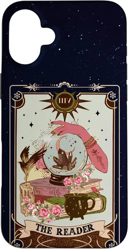 Vista 23 de Tarot Card Lover Tarot Reader Fortune Teller Book Lover Funda para iPhone 17