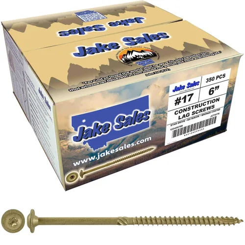 Vista 18 de Jake Sales Tornillo de retraso de construcción #17 x 4 - Tornillo de retraso estructural resistente con accionamiento Torx/Star Drive