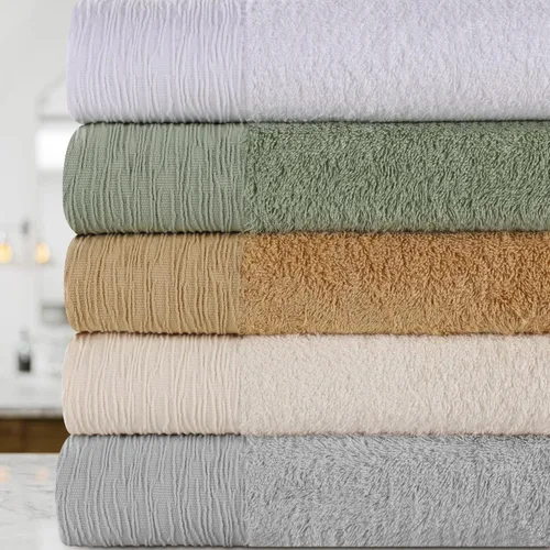 Vista 15 de Superior Rayon - Juego de toallas de 12 piezas de mezcla de bambú, de secado rápido, artículos esenciales para el baño, ducha, spa, toallas