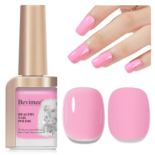 Vista 34 de Esmalte de uñas de secado rápido, color rosa, esmalte de uñas transparente, esmalte de uñas de secado rápido regular, a granel, sin gel, de larga