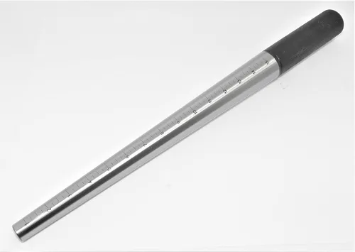 Vista 8 de Mandril de anillo de acero prémium graduado de 1 a 15 tamaños marcados para joyería JTS
