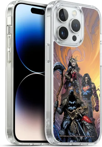 Vista 143 de Head Case Designs Funda de gel con licencia oficial de la Liga de la Justicia DC Comics #10 Darkseid War Comic Book Cover