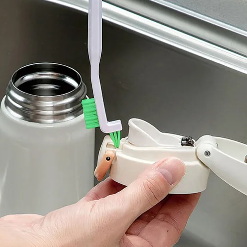 Vista 9 de ULTECHNOVO Juego de limpieza de cepillo para botellas, limpiador de botellas, mango de cepillo de agua y cepillo de limpieza para pajilla