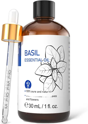 Vista 99 de HIQILI Aceite esencial de albahaca, 100% puro y natural, difusor para dormitorio, yoga, meditación para relajación y calma, crecimiento del cabello