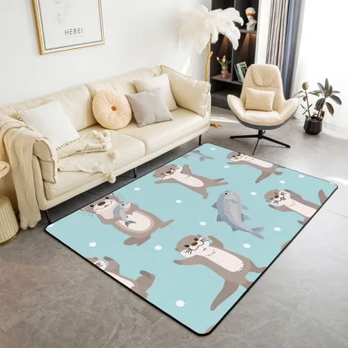 Vista 9 de Alfombras de dinosaurio para sala de estar, dormitorio, alfombra antideslizante de 3 x 5 pies, para niños, mujeres y hombres, blanco y negro