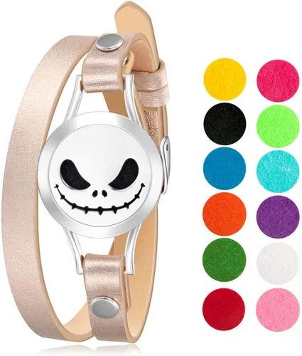 Vista 11 de Wild Essentials - Pulsera de cuero con aceite esencial, Cuero