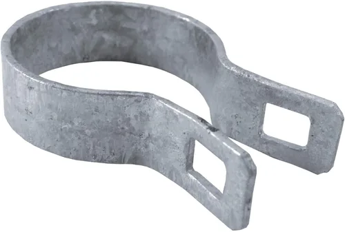 Vista 10 de Banda de soporte de 1-3/8 pulgadas para valla de eslabones de cadena, uso para poste de diámetro exterior de 1-3/8 pulgadas / tubería - Banda
