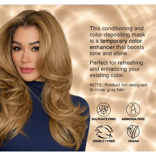 Vista 5 de IGK - Máscara de depósito de color A La Plage Boosts Shine & Enhances Blonde Tones, Refreshes Color, Conditioning Treatment, Vegan + Cruelty-Free