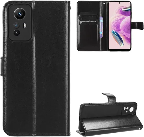Vista 67 de Funda para Boost Mobile Celero 5G + Funda de piel con tapa para Boost Mobile Celero 5G Plus, color negro