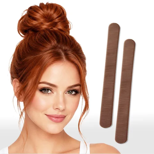 Vista 10 de 2 BUN BARZ by PONY-O - Máquina para hacer bollos flexible patentada para cabello fino y fino, herramienta fácil de moño para el cabello, alternativa