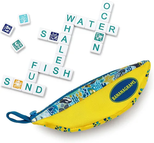 Vista 8 de Bananagrams Juego de mesa familiar de edición temática de estrellas y rayas
