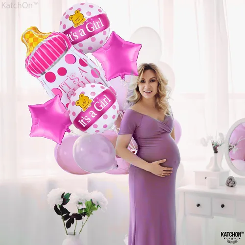 Vista 6 de KatchOn, It's A Baby Girl - Juego de globos (5 unidades)