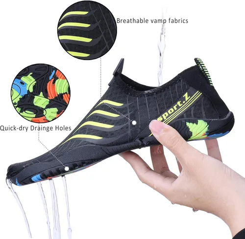 Vista 3 de Zapatos deportivos acuáticos para hombre y mujer PENGCHENG, un secado rápido, ligeros, para pies anchos, suela sólida de drenaje, para deportes