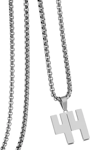 Vista 101 de Collar de Número Dorado para Hombre, Cadena de Acero Inoxidable con Colgante de Número para Atletas, Joyería Deportiva Personalizada para Niños