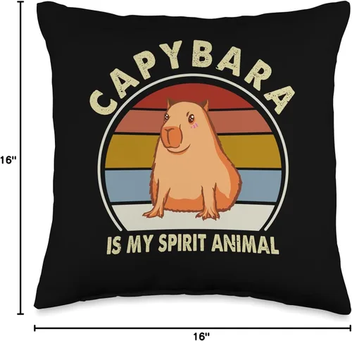 Vista 4 de Almohada de relleno Capybara Capy Bara Capibara Stuff Cappy Barra