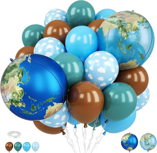 Vista 19 de Globos de Casino, Globos Metálicos Negros Rojos Dorados de 12 Pulgadas con Confeti y Dados de Lámina para Decoración de Fiesta Temática de Juego