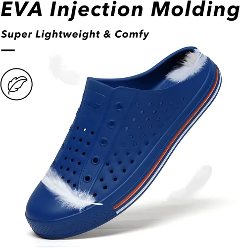 Vista 2 de SAGUARO Zuecos de jardín para hombre y mujer, zapatos casuales unisex de secado rápido, sandalias de verano antideslizantes para playa