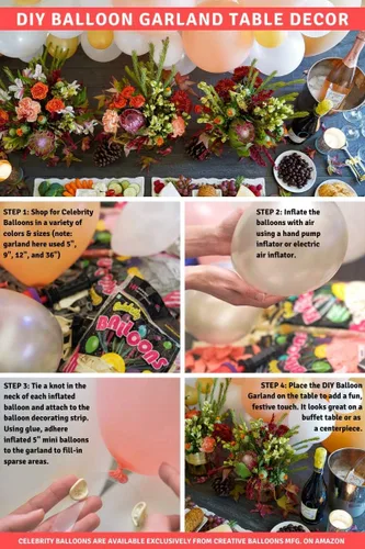 Vista 6 de Bolsa de globos, 72 unidades globos de látex de varios