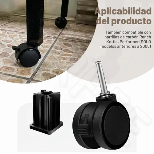 Vista 5 de Parrillas de gas con rueda/vástago estilo vástago giratorio de bloqueo 6414