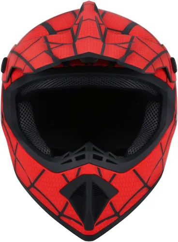 Vista 4 de Casco de motocross, casco de motocross, casco todoterreno BMX MX ATV con gafas unisex para jóvenes y niños, aprobado por DOT/FMVSS 218