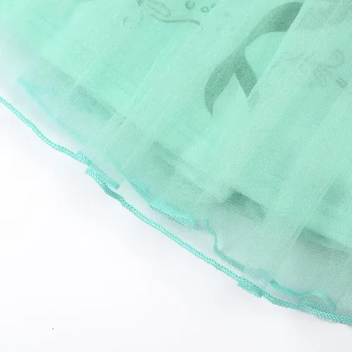 Vista 7 de JerrisApparel Disfraz de Sirenita para niñas, vestido de princesa, cosplay, juego de rol, accesorios