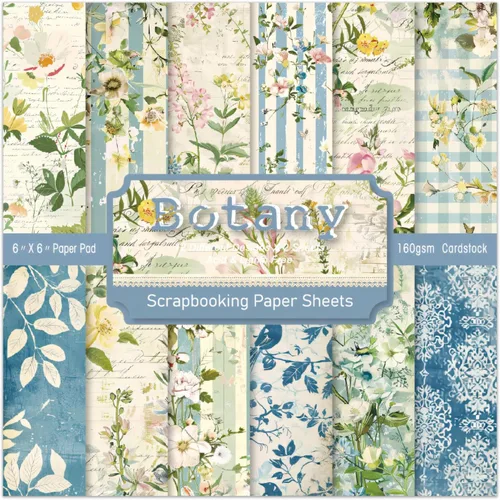 Vista 18 de 24 hojas de papel para álbumes de recortes de Navidad, patrones de 6 pulgadas, suministros diseñados para San Valentín, Navidad, manualidades