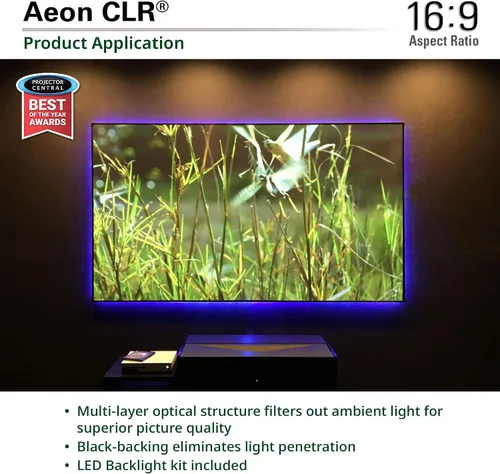 Vista 5 de Elite Screens - Serie Aeon StarBright CLR pantalla Negro
