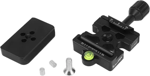 Vista 10 de Haoge CP-MA90 Adaptador de abrazadera QR de placa de liberación rápida para cabezal de video líquido Manfrotto para trípode seleccionado a
