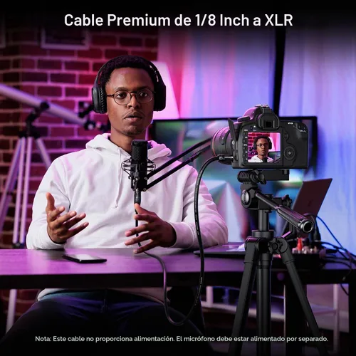 Vista 3 de Cable Matters Cable desequilibrado de 0.1 in a XLR, macho a hembra, 3 pies