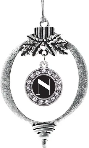 Vista 326 de Inspired Silver - Adorno de cromosoma 21 con dije de círculo de plata con joyas de circonita cúbica
