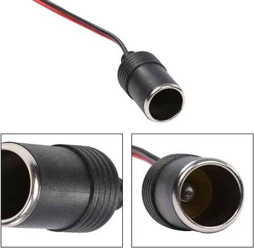 Vista 7 de CHEDA Adaptador de corriente de 12 V para encendedor de cigarrillos, compatible con cualquier accesorio de coche de 12 V, baterías de 12 voltios