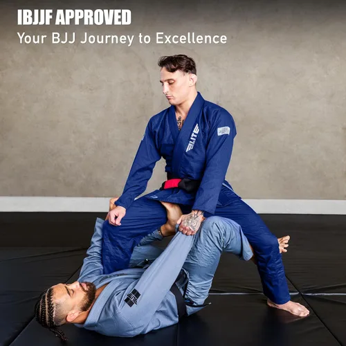 Vista 6 de Elite Sports - Kimono para hombres, gi, aprobado por la IBJJF, tela pre-encogida con cinturón para Jiu Jitsu brasileño (ver guía de tallas)