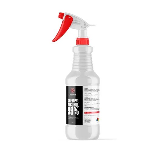 Vista 9 de Alcohol isopropílico 99% - Botella de 1 cuarto de galón - Alcohol concentrado de alta pureza para una limpieza eficaz - Secado rápido, IPA de origen