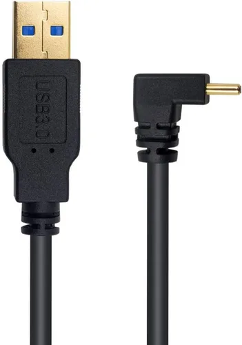 Vista 4 de Poyiccot - Cable de 90 grados tipo C, medidas: 1 metro/3.3 pies, USB 3.0 (tipo A) macho a USB 3.1 C (tipo C) macho, ángulo de sincronización hacia