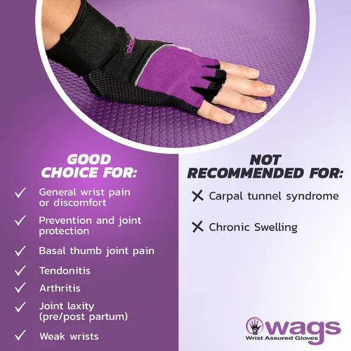Vista 4 de Guantes de soporte de muñeca con almohadilla de gel ergonómica patentada y muñequera para entrenamientos de mujeres y hombres