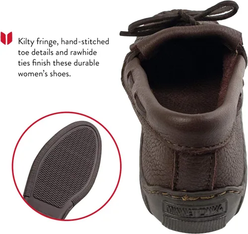 Vista 5 de Minnetonka Mocasín Kilty con flecos Moosehide para mujer