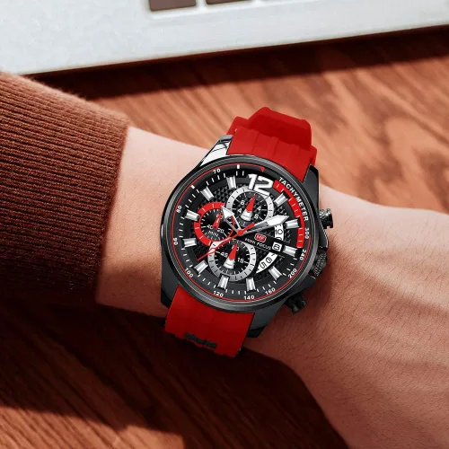 Vista 3 de Mini Focus Men Watch Casual Fashion Wrist Watches (ChronographWaterproofLuminousCalendar) Silicon Band Quartz Watches for Men