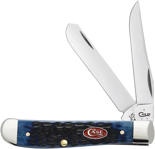 Vista 21 de Case XX WR - Navaja de bolsillo Mini Trapper de hueso ámbar, artículo #013 - (6207 SS) - Longitud cerrada: 3 1/2 pulgadas