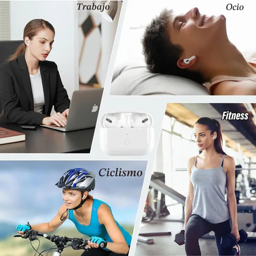 Vista 7 de Funda de carga inalámbrica compatible con AirPod Pro de 1ª y 2ª generación con carga USB-C, repuesto de funda de cargador Air Pod Pro 2 1 con botón