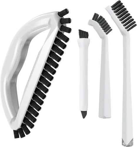 Vista 11 de Juego de cepillos de limpieza de lechada (3 piezas) para limpieza profunda multiusos, cepillo de dientes de limpieza para esquinas y espacios