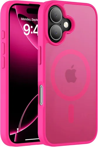 Vista 81 de Hualele - Funda magnética para iPhone 13 Pro, compatible con MagSafe, grado militar, a prueba de caídas, translúcida mate, parte trasera dura, borde