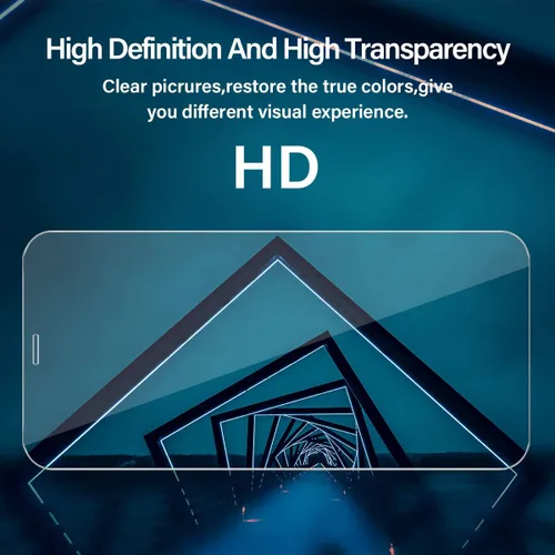 Vista 6 de BIGFACE Protector de pantalla para iPhone 11 + protectores de lente de cámara, [2 + 2 unidades] Vidrio templado transparente HD de alta calidad
