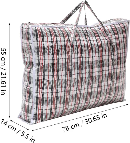 Vista 6 de Alipis 2 piezas XL bolsa de almacenamiento de edredón grande bolsa de mano para ropa de cama impermeable edredón cremallera mudanza para el hogar