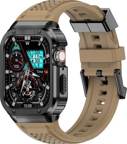 Vista 17 de Correa Deczone con Estuche de Acero Inoxidable Compatible con Apple Watch Series 9 8 7 SE 3 2 1/6 5 4 S 3 2 1 41mm 40mm 38mm, Bandas para iWatch