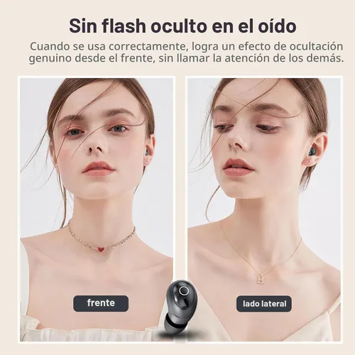 Vista 4 de Xmenha T10 Mini Auriculares Bluetooth Inalámbricos Inalámbricos Invisibles para Orejas Pequeñ