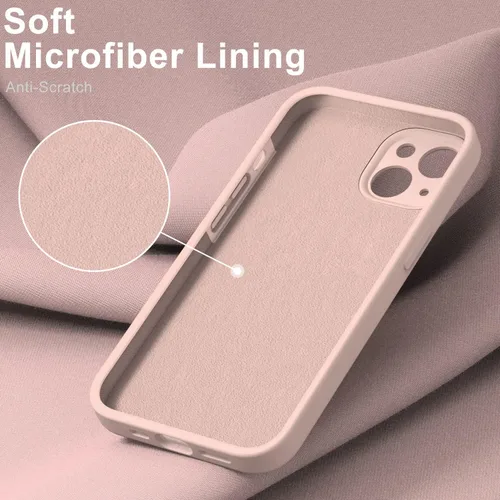 Vista 4 de DEENAKIN Funda compatible con iPhone 14 Plus con protector de pantalla, funda mejorada para cámara, goma de gel de silicona suave probada contra