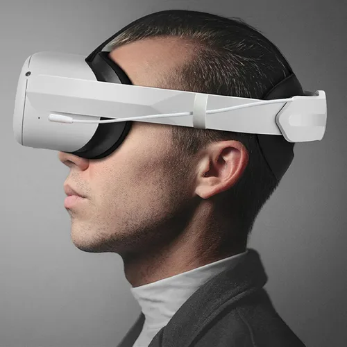 Vista 6 de Elite Strap for Meta Quest 2 with 5000mAh Battery Extend 3-4hrs PlaytimeAdjustable Head Strap for Enhanced Support and Comfort in VR
