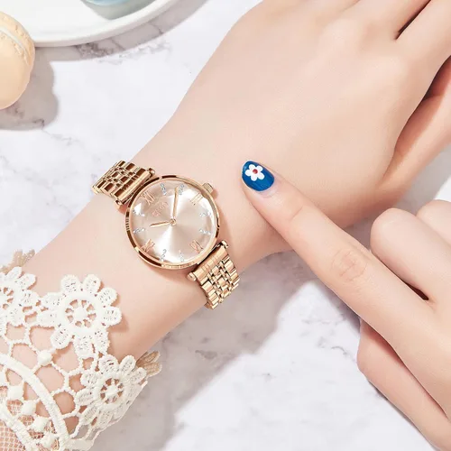 Vista 4 de CIVO Watches for Women 32mm Analog Quartz Watch Stainless Steel Dress Womens Watch Waterproof Fashion Elegant Wrist Watch Luxury Diamond Ladies