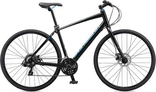 Vista 6 de Schwinn Vantage - Bicicleta híbrida deportiva para hombres y mujeres, transmisión de 21 o 24 velocidades, marco de aluminio, barra plana, frenos