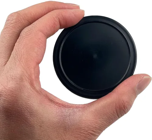 Vista 7 de Paquete de 12 discos de hockey de aire de 2.5 pulgadas para mesa de tamaño pequeño Negro
